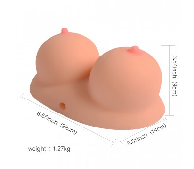 Маструрбатор вагина-грудь Ashery Big Sexy Breast без вибрации цвет телесный