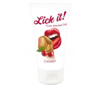 Оральная смазка Lick It! Cherry 50 мл (веганская)