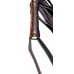 Флогер комбинированный с кожаной ручкой по 31 хвосту длинной 36 см Темно-синий