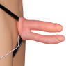 Страпон двойной с вибрацией Unisex Hollow Strap On Vibrating