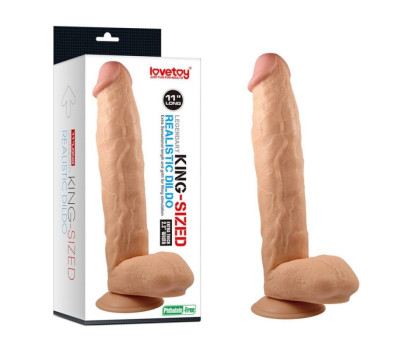 Королевский фаллоимитатор Legendary King Sized Realistic Dildo 11 телесный
