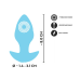 Анальная пробка с вибрацией Vibrating Mini Butt Plug Blue