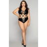 Эротик боди БДСМ с переплетами спереди XL/XXL