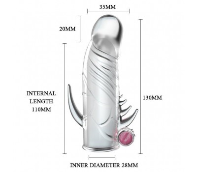 Насадка-презерватив "Penis Sleeve" с вибрацией