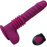 Вибратор на присоске Isaiah Thrusting Dildo фиолетовый 10 режимов вибрации
