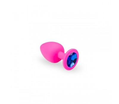 Анальная пробка, Pink Silicone Sapphire, S