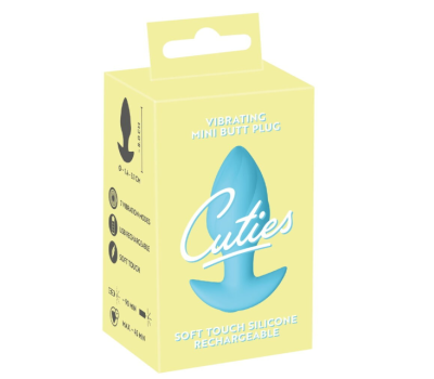 Анальная пробка с вибрацией Vibrating Mini Butt Plug Blue