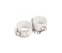 Оковы Leather Dominant Leg Cuffs, White