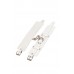 Оковы Leather Dominant Leg Cuffs, White