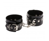 Наручники Leather Double Fix Hand Cuffs, Black