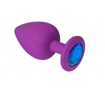 Анальная пробка, Purple Silicone Sapphire, M