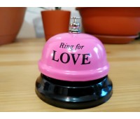 Звонок настольный "RING FOR LOVE" розовый