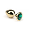 Анальная пробка,Gold Emerald, L