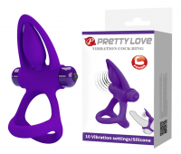 Эрекционное вибро кольцо Pretty Love - Vibration Cock Ring, 10 vibration functions