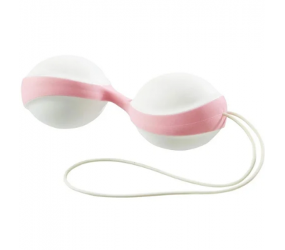 Вагинальные шарики Amor Gym Balls white-pink