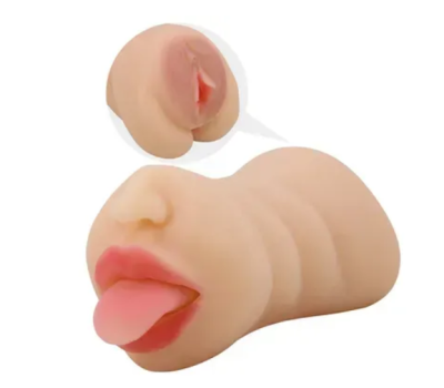 Мастурбатор c двумя входами Crazy Bull - Sarah soft skin, BM-009240N