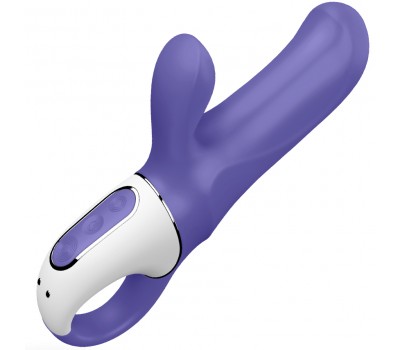 Вибратор Satisfyer Magic Bunny 7 режимов вибрации и 5 режимов скорости фолетово-белый