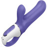 Вибратор Satisfyer Magic Bunny 7 режимов вибрации и 5 режимов скорости фолетово-белый
