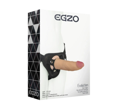 Страпон женский EGZO Evolution STR003 (17,5 см х 3,5 см )