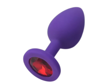 Силиконовая анальная пробка с кристаллом SKN KSIL-09S ( размер S ) Силиконовая анальная пробка с кристаллом SKN KSIL-09S ( размер S )