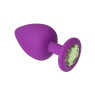 Анальная пробка, Purple Silicone Chrysolite, L