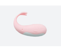Виброяйцо "Cute whale", розовый с пультом ДУ, 10 режимов