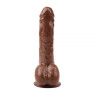 Вибромассажер JEFF STRYKER 8.9" Vibrating Dildo, Brown