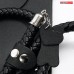 НАБОР (маска, ошейник с поводком, наручники, оковы, плеть) цвет чёрный