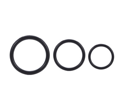 Набор эрекционных колец - Erection Set ЦВЕТ: черный Набор эрекционных колец - Erection Set ЦВЕТ: черный