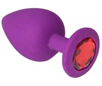 Анальная пробка, Purple Silicone Ruby, L