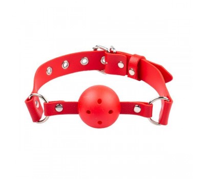 Кляп Breathable ball gag plastic, Red