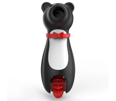 Клиторальный вибратор "Crazy bear", вакуум, лизание, 10 режимов