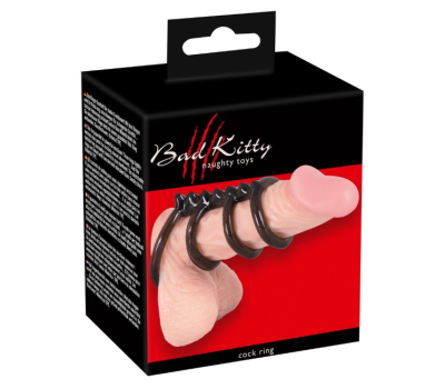 Насадка из четырех колец Bad Kitty Cock4 rings