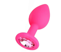 Силиконовая анальная пробка с кристаллом SKN KSIL-05S ( размер S ) Силиконовая анальная пробка с кристаллом SKN KSIL-05S ( размер S )