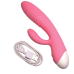 Вибратор кролик " Pink massager", розовый, 10 режимов вибрации