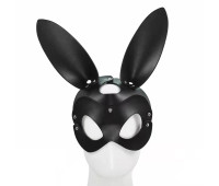Маска зайчик БДСМ "Black rabbit", цвет чёрный