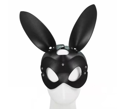 Маска зайчик БДСМ "Black rabbit", цвет чёрный