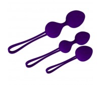 Набор вагинальных шариков Dark Purple Trio темно-фолетовый