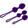 Набор вагинальных шариков Dark Purple Trio темно-фолетовый