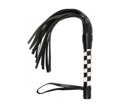 Флогер VIP Leather Flogger, B&W