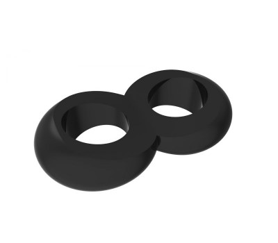 Эрекционное кольцо Duo Cock 8 Ball Ring, Black