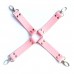 Набор БДСМ «Love caresses» цвет розовый, наручники, оковы, коннектор