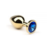 Анальная пробка,Gold Sapphire, L