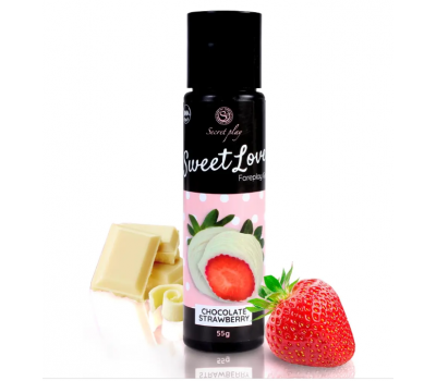 Гель для орального секса Secret Play - Sweet Love Strawberries & White chocolate Gel, 60 ml