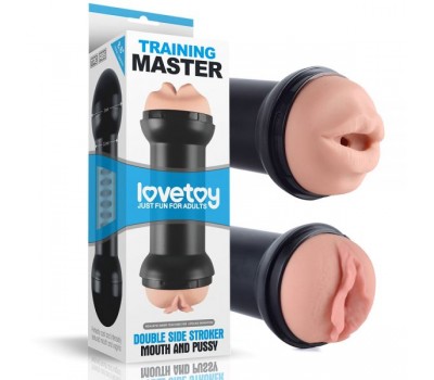 Мастурбатор вагина-ротик двойной мастурбатор Training Master Double Side Stroker Mouth and Pussy