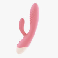 Вибратор кролик " Pink massager", розовый, 10 режимов вибрации