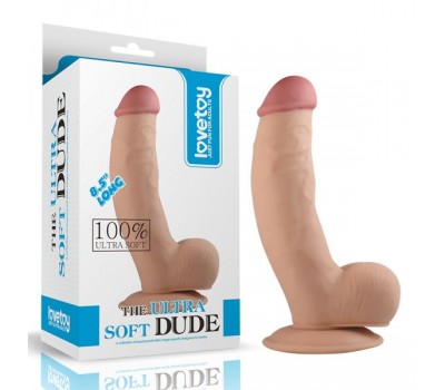 Фаллоимитатор 8.5" The Ultra Soft Dude, Flesh