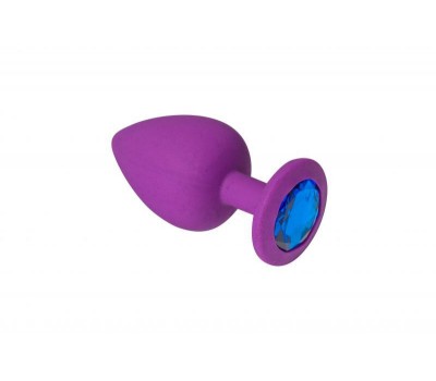 Анальная пробка, Purple Silicone Sapphire, S
