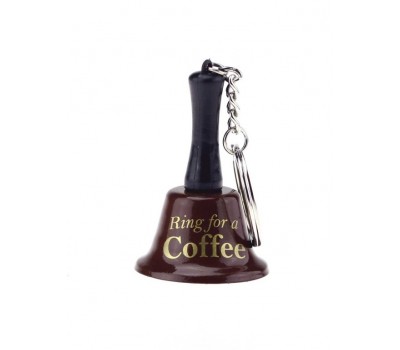 Брелок-колокольчик " Ring for a Coffee " коричневый