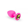 Анальная пробка, Pink Silicone Chrysolite, L